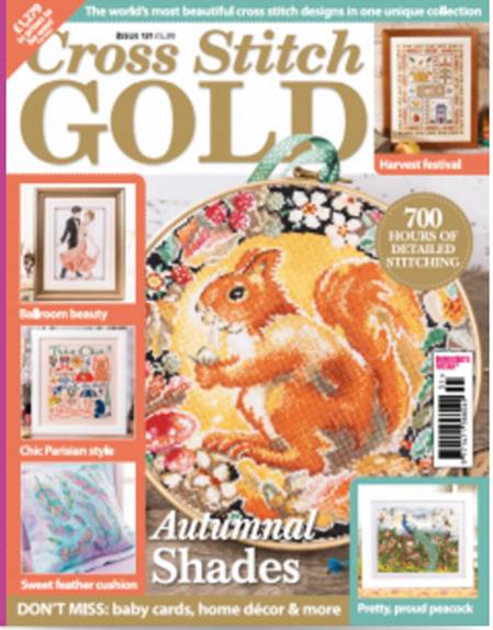 As featured in Cross Stitch Gold magazine issue 131 on sale September 2016