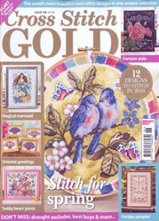As featured in Cross Stitch Gold magazine issue 126 on sale Jan/Feb 2016