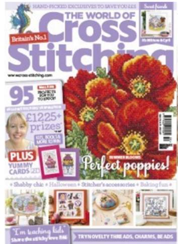 As featured in The World of Cross Stitching magazine issue 159 on sale August - September 2017