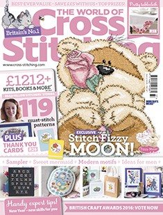 As featured in World of Cross Stitching magazine issue 237 on sale December 2015 - January 2016