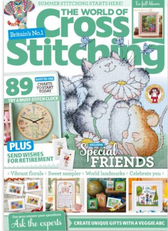 As featured in The World of Cross stitching magazine issue 319 on sale March/April 2022