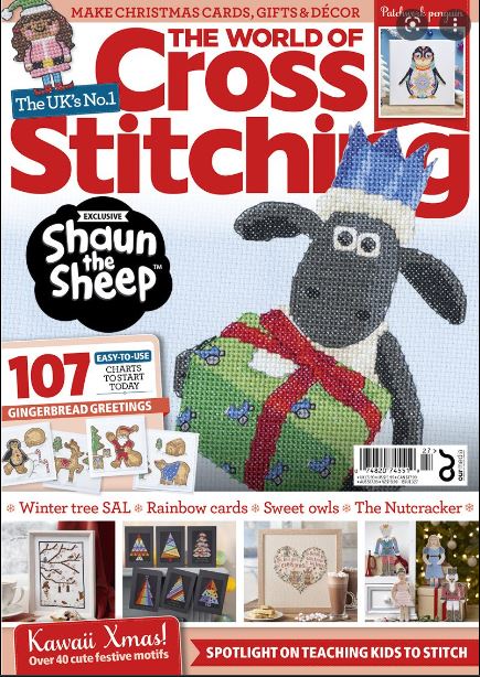 As featured in The World of Cross stitching magazine issue 327 on sale Nov/Dec 2022