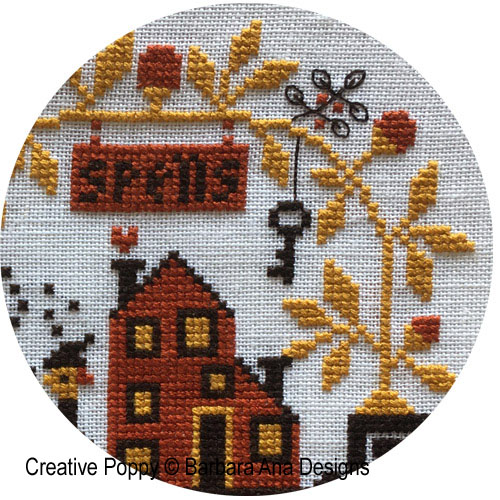 Spellville - Halloween Mystery SAL 2020 cross stitch pattern by Barbara Ana Designs, zoom 1