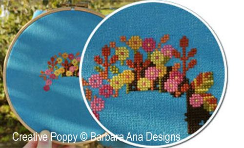 Stitch along with me - Mystery chart SAL cross stitch pattern by Barbara Ana Designs - Day 1