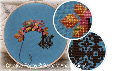 Stitch along with me - Mystery chart SAL cross stitch pattern by Barbara Ana Designs - Day 2