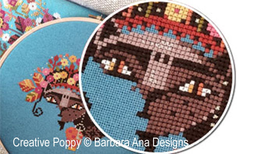 Stitch along with me - Mystery chart SAL cross stitch pattern by Barbara Ana Designs - Day 4