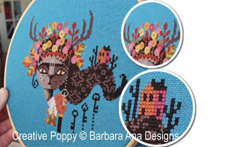 Stitch along with me - Mystery chart SAL cross stitch pattern by Barbara Ana Designs - Day 5