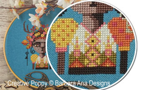 Stitch along with me - Mystery chart SAL cross stitch pattern by Barbara Ana Designs - Day 6