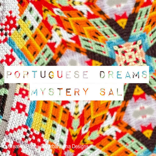 Portuguese Dreams, mystery stitch-along by Barbara Ana Designs
