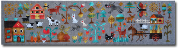 A New World - part 2: Plentiful Meadows cross stitch pattern by Barbara Ana Designs, zoom1