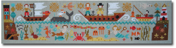 A New World -  Part 5: Over the Seas, cross stitch pattern by Barbara Ana Designs, zoom1