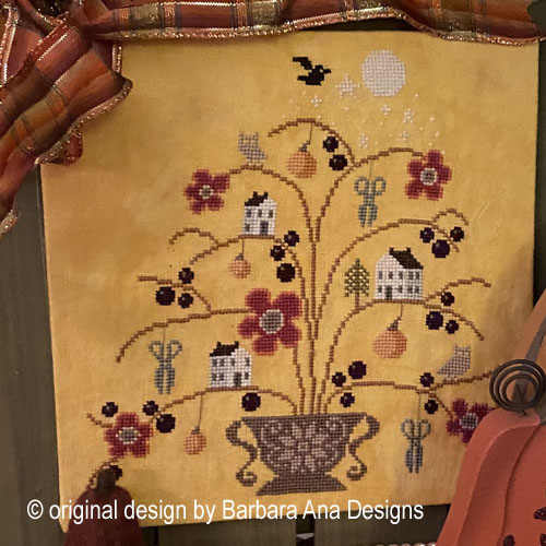 Autumn Keeper cross stitch pattern by Barbara Ana Designs