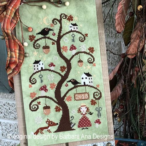 Autumn Tree cross stitch pattern by Barbara Ana Designs