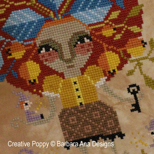 Miss Mandrake cross stitch pattern by Barbara Ana Designs, zoom 1