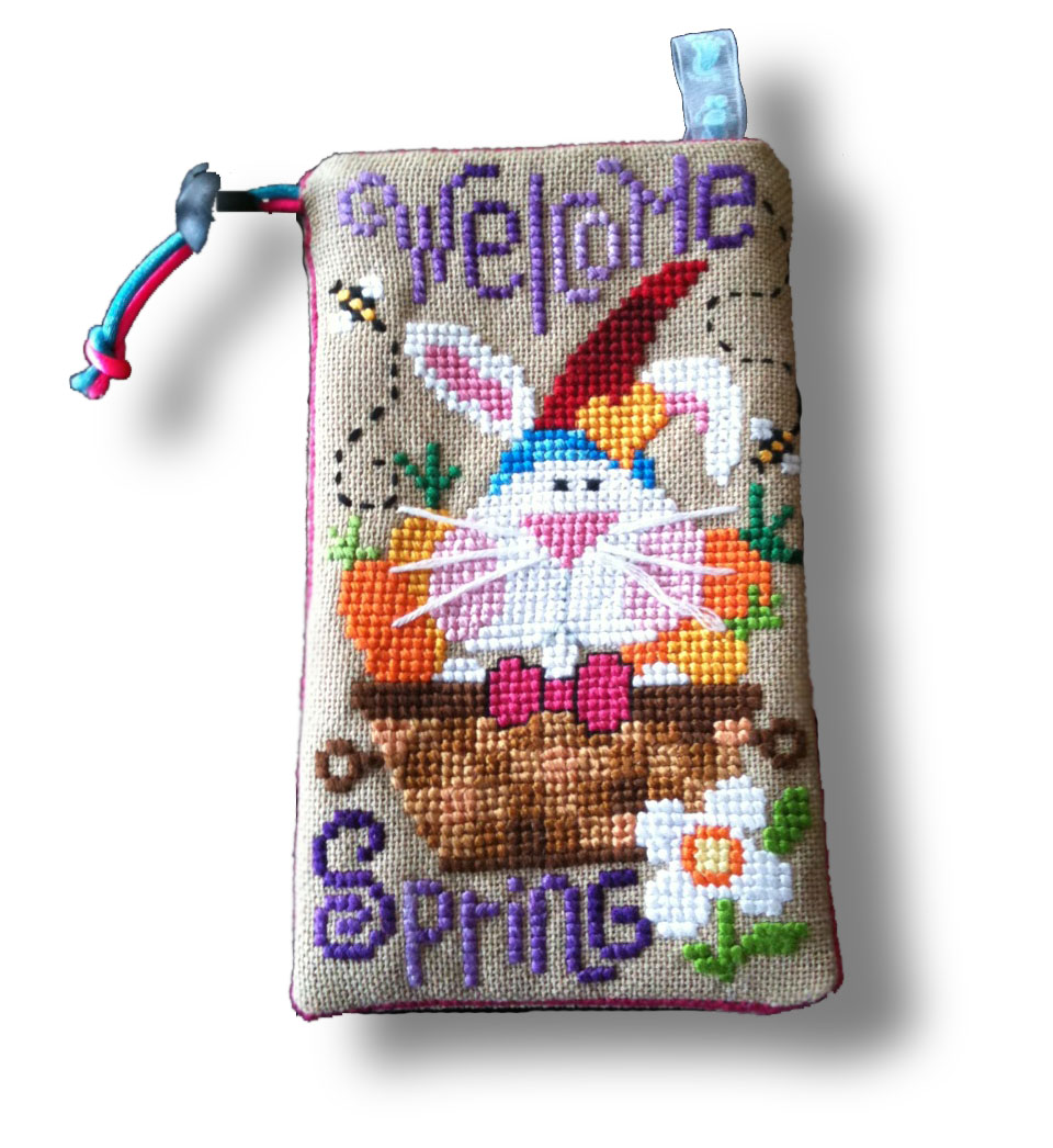 Barbara Ana Welcome Spring cross stitch pattern stitched by Lydia