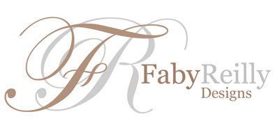 Faby Reilly Designs Cross stitch pattern logo