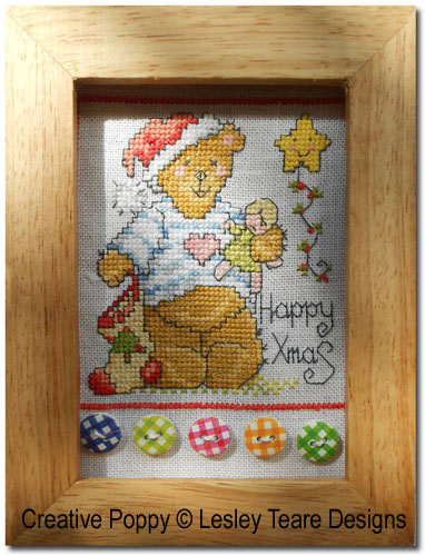 Accessories and embellishments used for framing the Cute Christmas Teddy cards - case 4