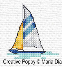 Maria Diaz Designs - Transport mini motifs (2),  (counted cross stitch pattern)