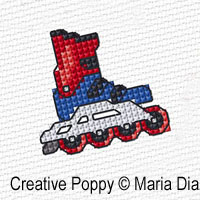 Maria Diaz Designs - Transport mini motifs (2),  (counted cross stitch pattern)
