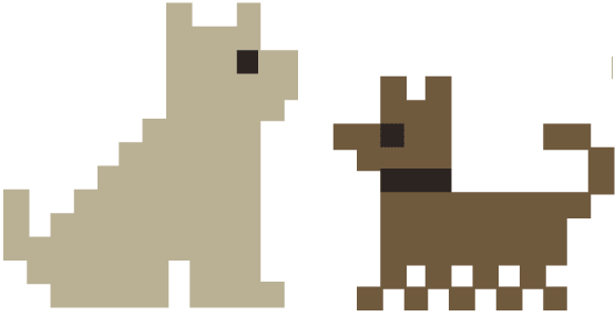 Pilgrim John Goodman's dogs, a Mastiff and English Springer Spaniel