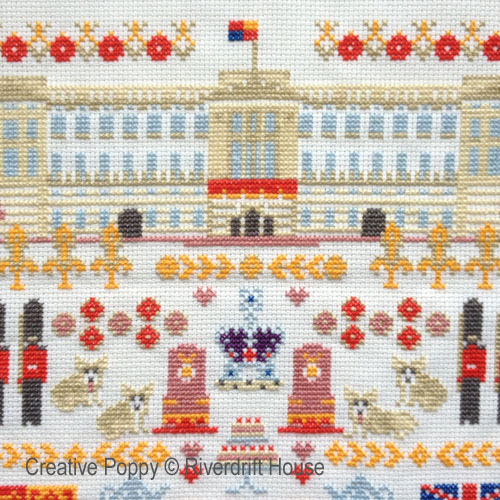 Royal cross stitch pattern by Riverdrift House, zoom 1