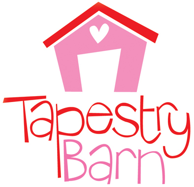 Tapestry Barn Cross stitch pattern logo