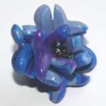 How to make a cornflower button using Fimo paste