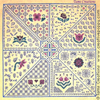 Spring Pinwheel, Blackwork pattern by Tam's Creations