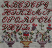 Maria Braillon reproduction sampler - 1877, France - From the Muriel Brunet Collection
