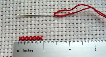 Stitching on 6ct or XXL Aida