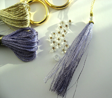 Miniature tassels for finishing and customizing your cross stitch ornaments