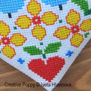 Iveta Hlavinova - Bluebirds Heart (cross stitch pattern chart) (zoom3)