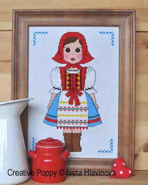 Folk Costume with Red Kerchief