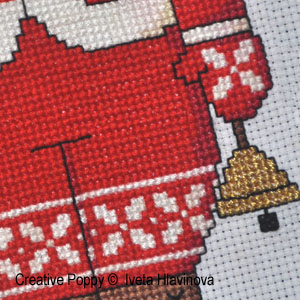 Iveta Hlavinova - Santa, Folk Style (cross stitch pattern chart) (zoom3)