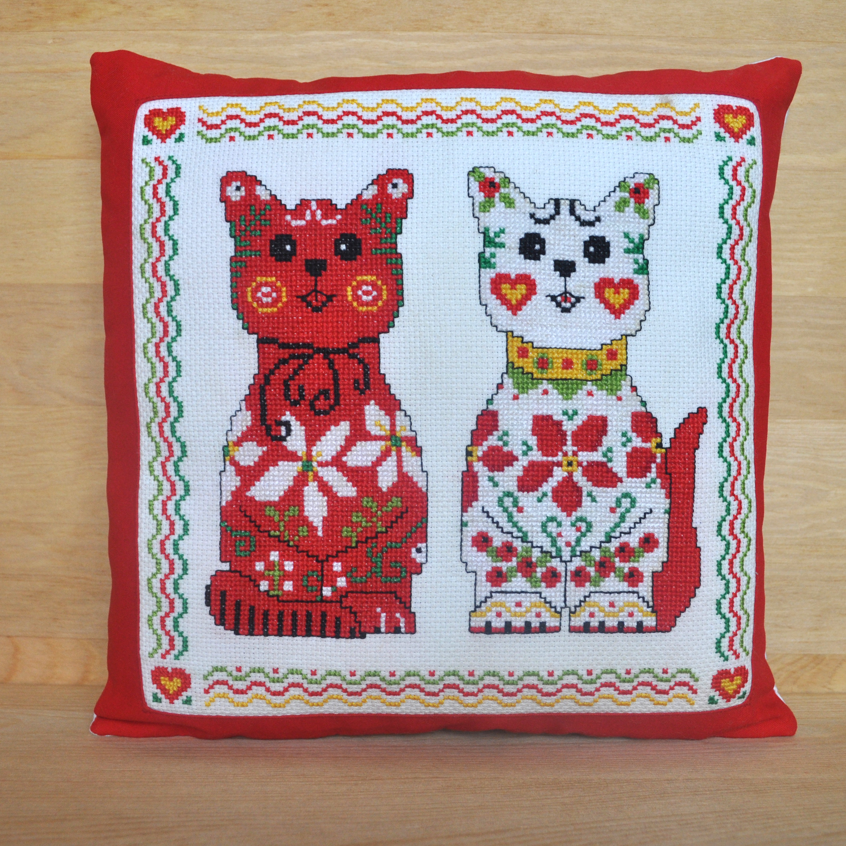 Iveta Hlavinova - Two elegant cats (cross stitch pattern ) (zoom 4)