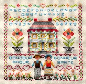 Wishes for every Season - Spring, cross stitch pattern by Marie-Anne Rhétoret-Mélin