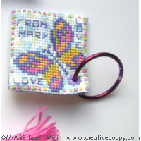 Needlework accessories: Butterflies - cross stitch pattern - by Marie-Anne Réthoret-Mélin (zoom 2)