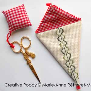Marie-Anne Réthoret-Mélin - Poppy Needlework Accessories (cross stitch pattern) (zoom 4)