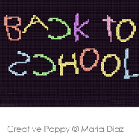 Chalkboard ABC - cross stitch pattern - by Maria Diaz (zoom 1)