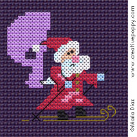 Santa\'s on his way Alphabet - cross stitch pattern - by Maria Diaz (zoom 2)