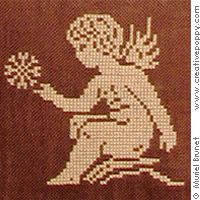 Snowflake angels - cross stitch pattern - by Muriel Berceville (zoom 1)