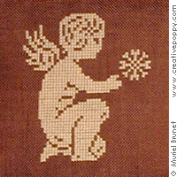 Snowflake angels - cross stitch pattern - by Muriel Berceville (zoom 2)
