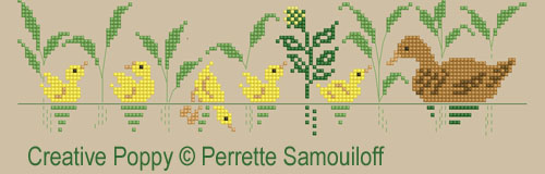 Mother and baby animals (large pattern) - cross stitch pattern - by Perrette Samouiloff (zoom 5)