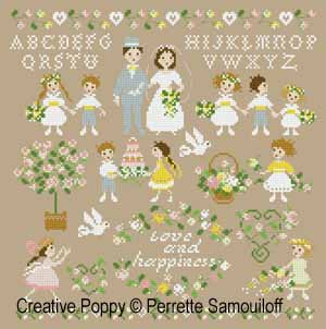 The wedding (large pattern) - cross stitch pattern - by Perrette Samouiloff