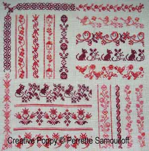 Perrette Samouiloff - Borders and Frames Collection (18 designs) (cross stitch pattern chart) (zoom 5)
