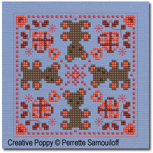 More Christmas Ornaments - cross stitch pattern - by Perrette Samouiloff (zoom 1)