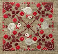 Perrette Samouiloff - 8 Christmas ornaments (cross stitch pattern chart)