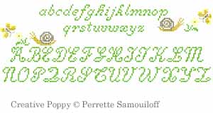 Perrette Samouiloff - Hedgehog towel series - design for Bath towel (cross stitch) (zoom3)