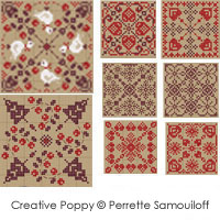 8 Christmas Ornaments - cross stitch pattern - by Perrette Samouiloff (zoom 3)