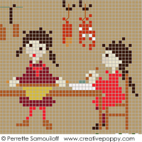 Happy Childhood collection  - In the kitchen - cross stitch pattern - by Perrette Samouiloff (zoom 3)